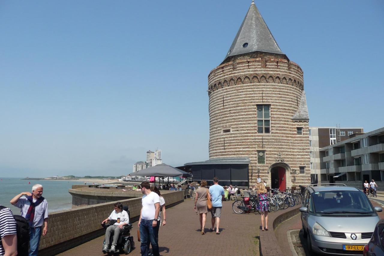 Rijksmonument Havenzicht, Met Zeezicht, Ligging Direct Aan Zee En Centrum Vlissingen Bagian luar foto