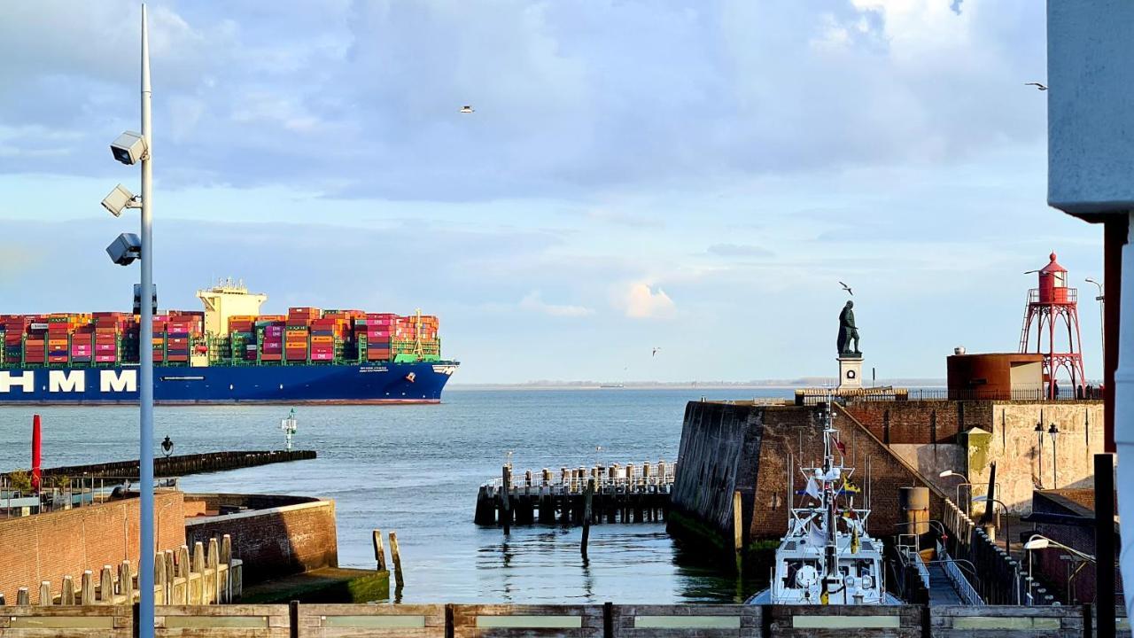 Rijksmonument Havenzicht, Met Zeezicht, Ligging Direct Aan Zee En Centrum Vlissingen Bagian luar foto