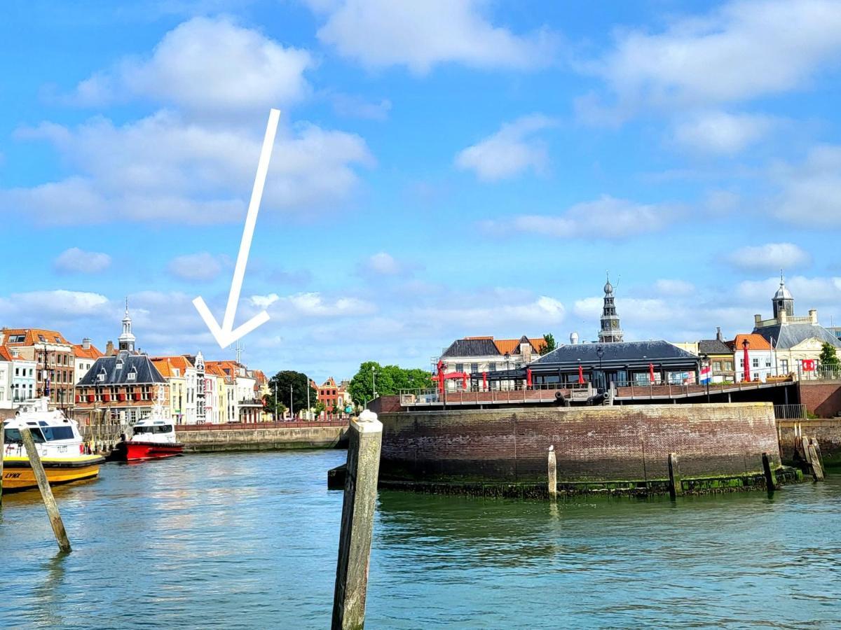 Rijksmonument Havenzicht, Met Zeezicht, Ligging Direct Aan Zee En Centrum Vlissingen Bagian luar foto